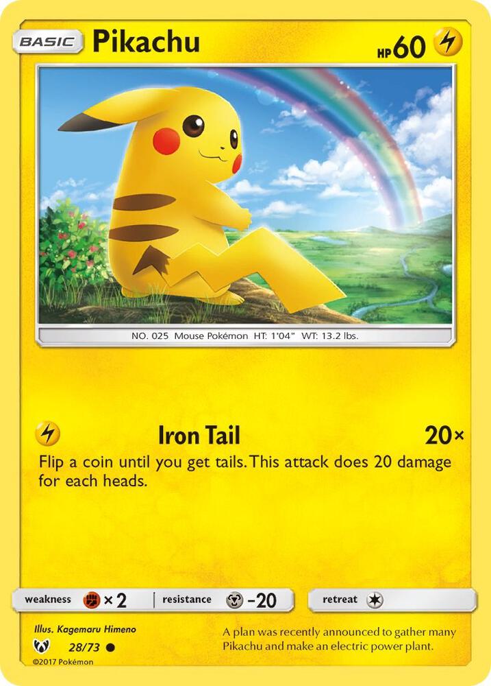 #28 Shining legends - Pikachu (cosmos holo)