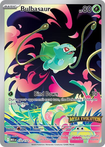 #133 Mega Evolutions- Bulbasaur Mega Evolutions Stamped (Sealed)