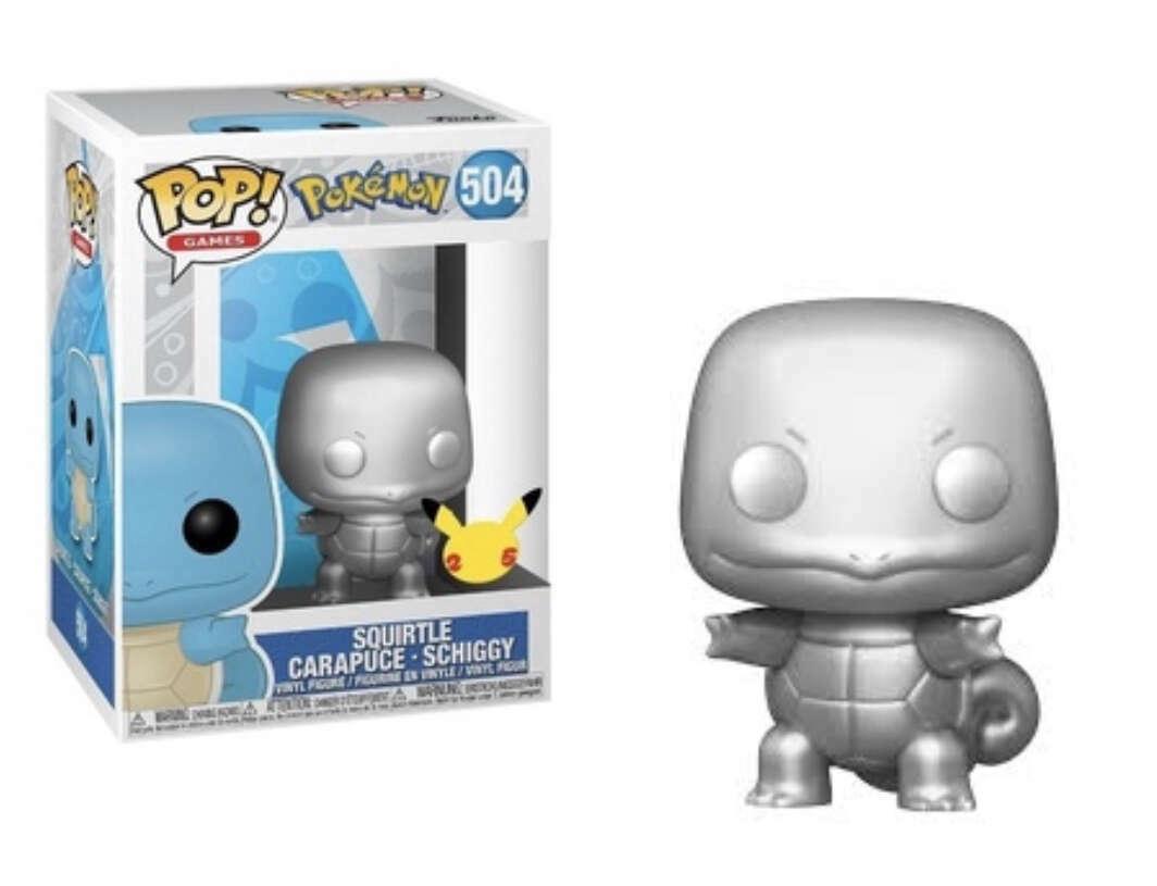 #504 Squirtle Metallic Funko Pop