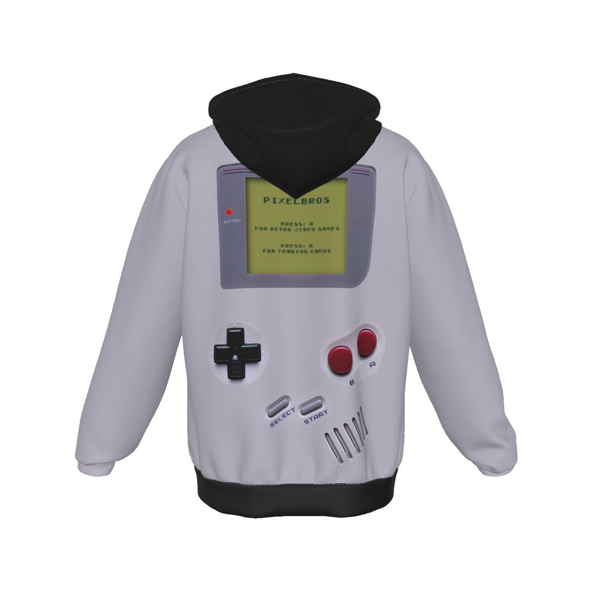 All-Over Print Zip Up Hoodie With Pocket