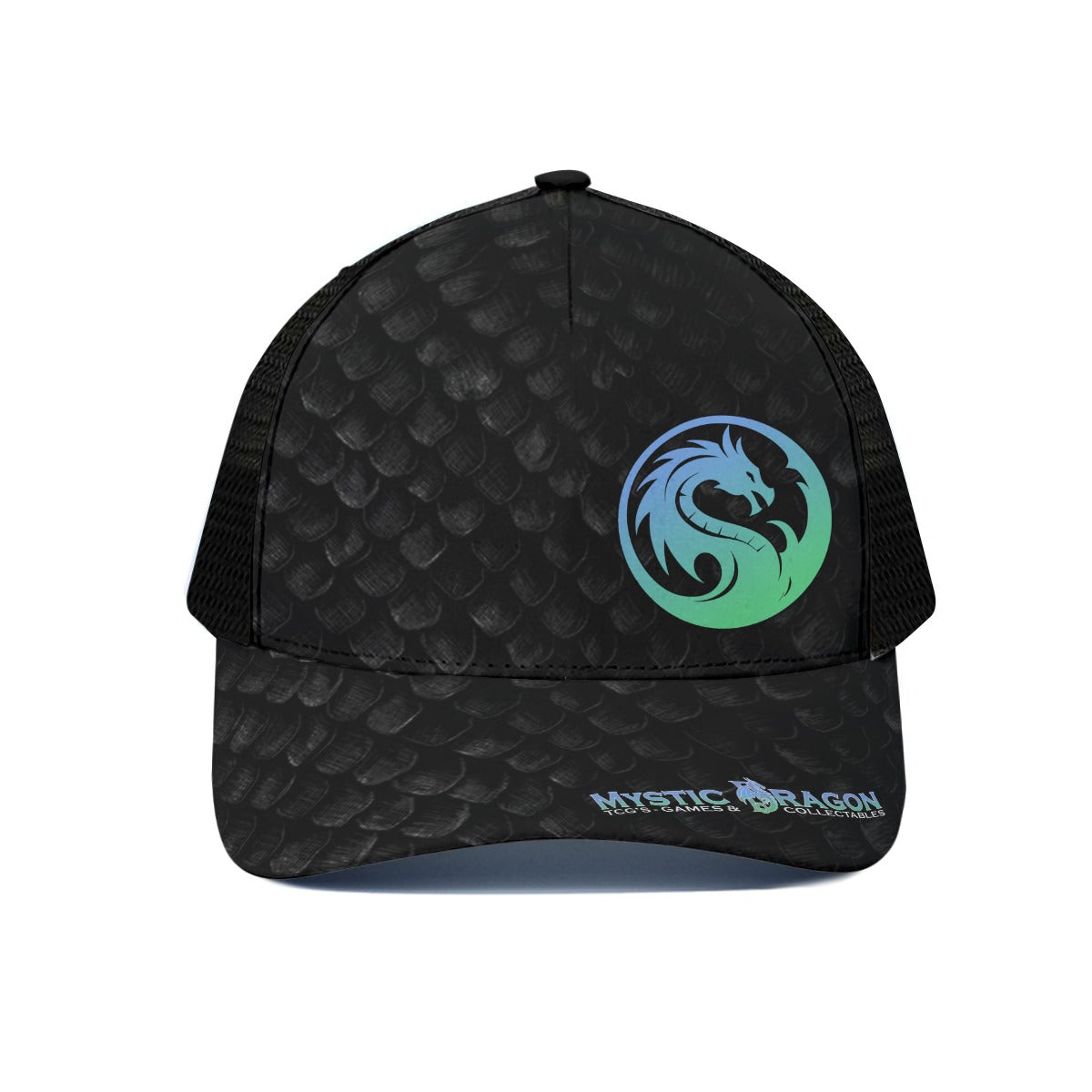 Unisex Trucker Hat With Black Half-mesh