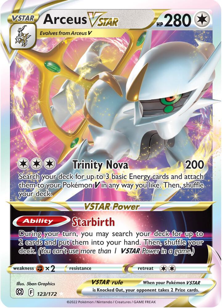 #123 Brilliant Stars - Arceus Vstar
