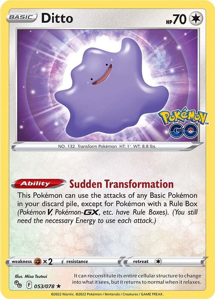 #53 Pokemon Go- Ditto (Peeled) (LP)