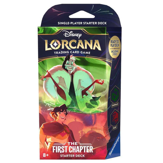 Disney Lorcana Trading Card Games: The First Chapter Starter Deck Emerald & Ruby