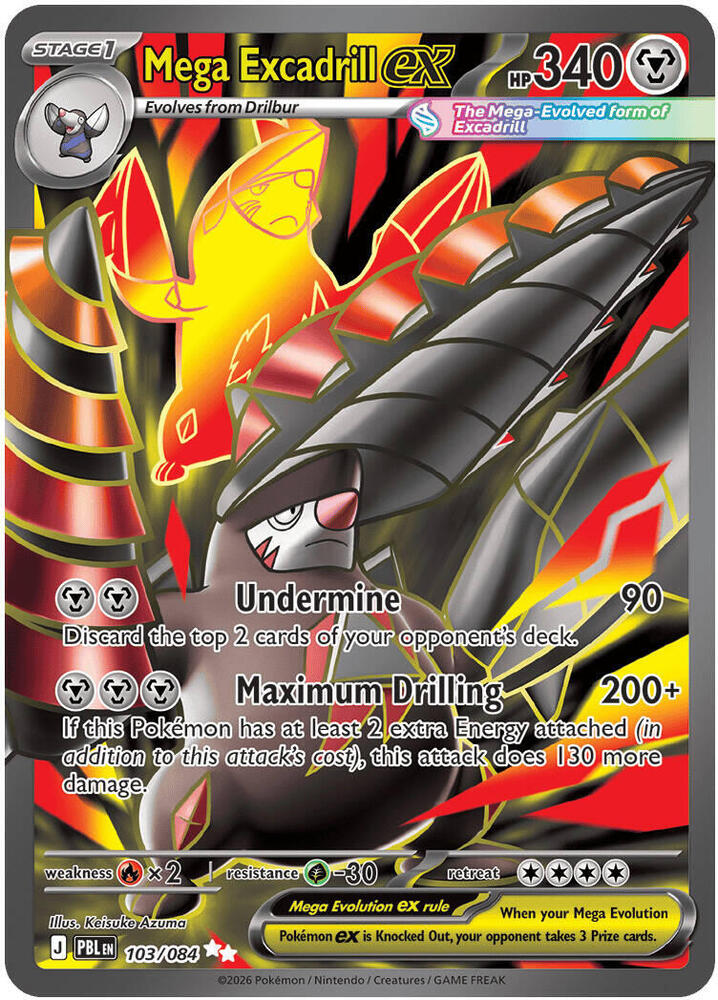 #104 Pitch Black - Mega Excadrill ex