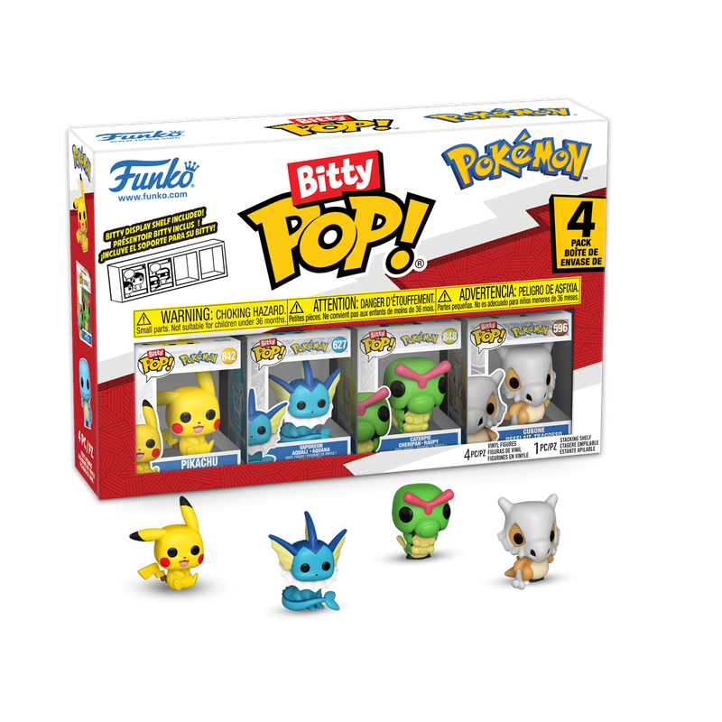 Funko Bitty Pop Pokemon 4 Pack- Pikachu