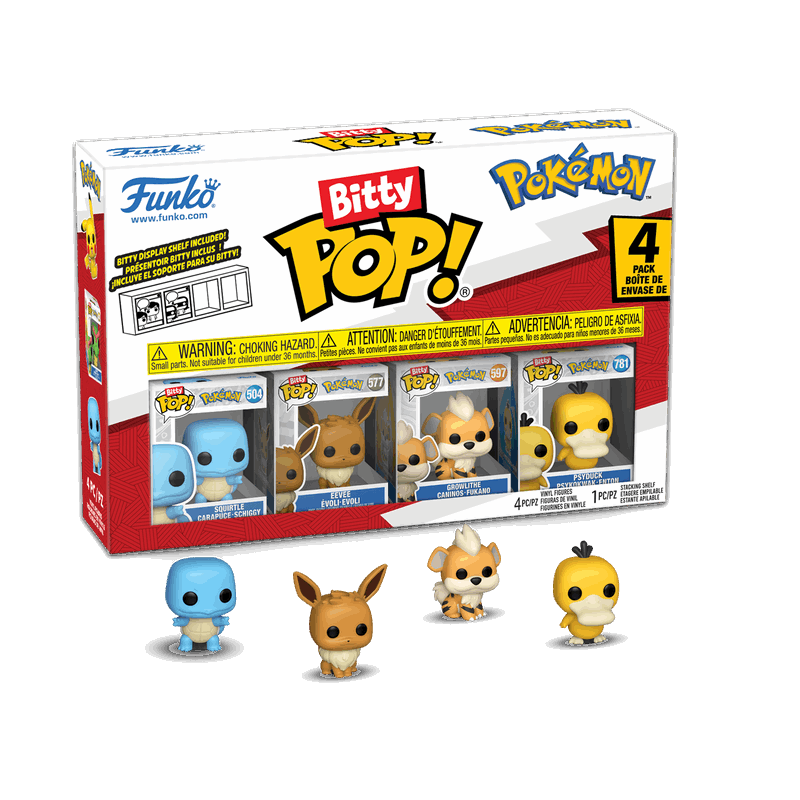 Funko Bitty Pop Pokemon 4 Pack- Squirtle