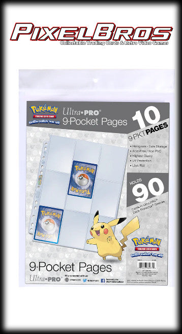 Ultra-Pro 9 Pocket Pokemon Official Pages