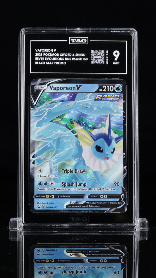 Vaporeon V - #SWSH150 Sword & Shield PROMO - TAG 9
