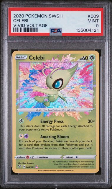 Celebi - #009 Vivid Voltage - PSA 9