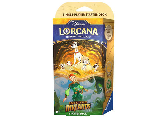 Disney Lorcana Trading Card Games: Into the Inklands Starter Deck (Amber Emerald)