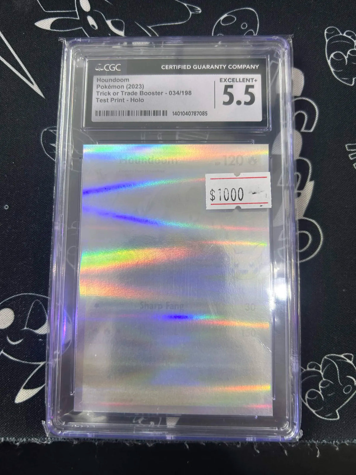 Houndoom - Pokemon Trick or Trade - Test Print Holo - CGC 5.5