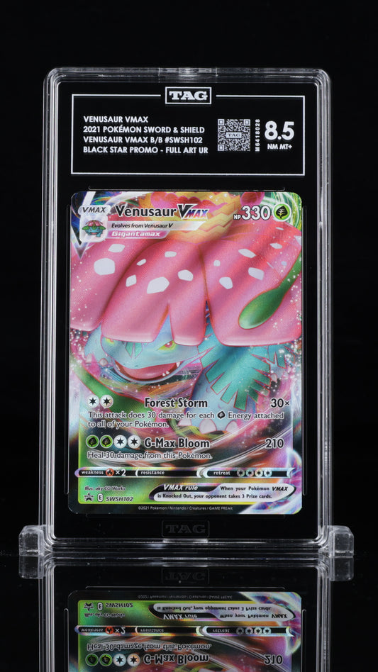 Venusaur Vmax- #SWSH 102 Sword & Shield Promos- TAG 8.5