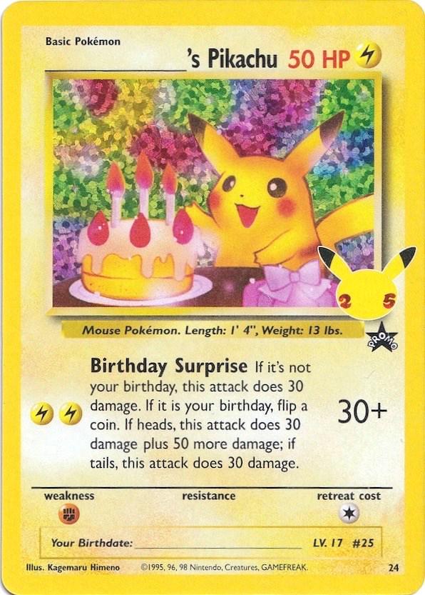 #24 Pokemon Celebrations - Pikachu Birthday (LP)
