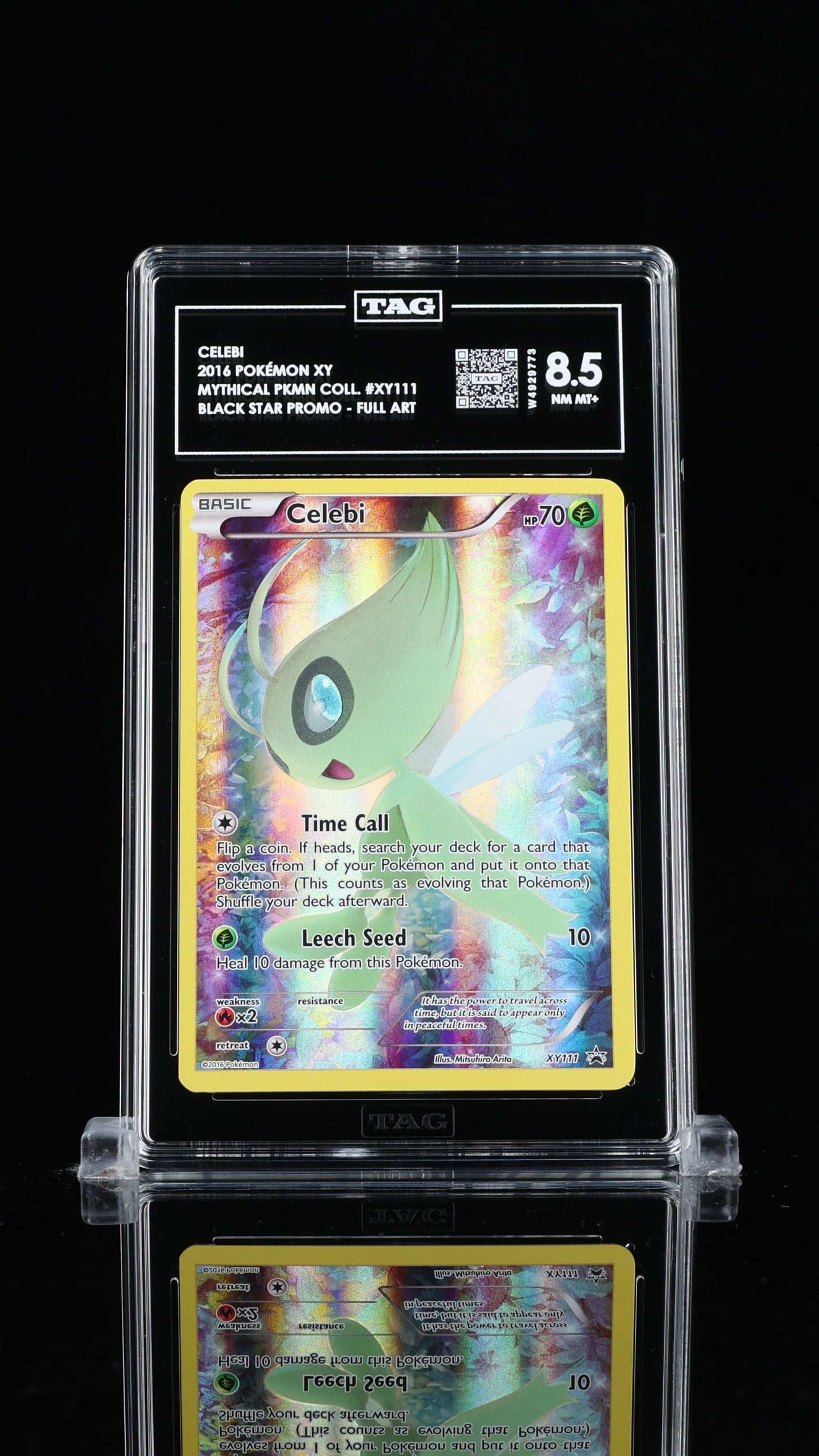 Celebi #XY111- XY Promo Pokemon Mythical Collection- Tag 8.5