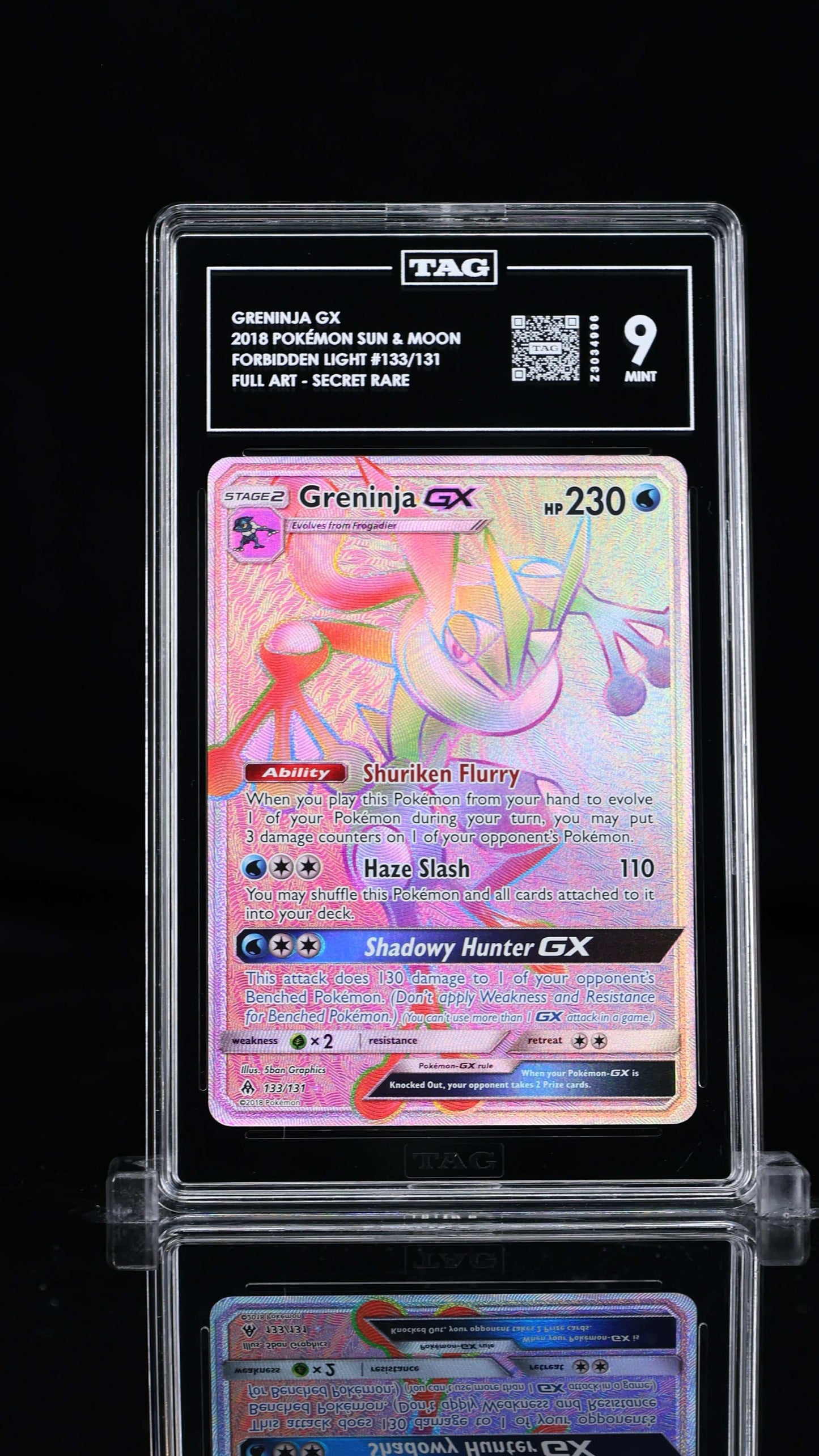 Greninja GX-#133 Forbidden Light- TAG 9