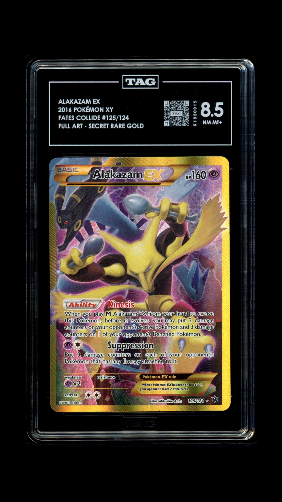 Alakazam EX- #125 Fates Collide- TAG 8.5