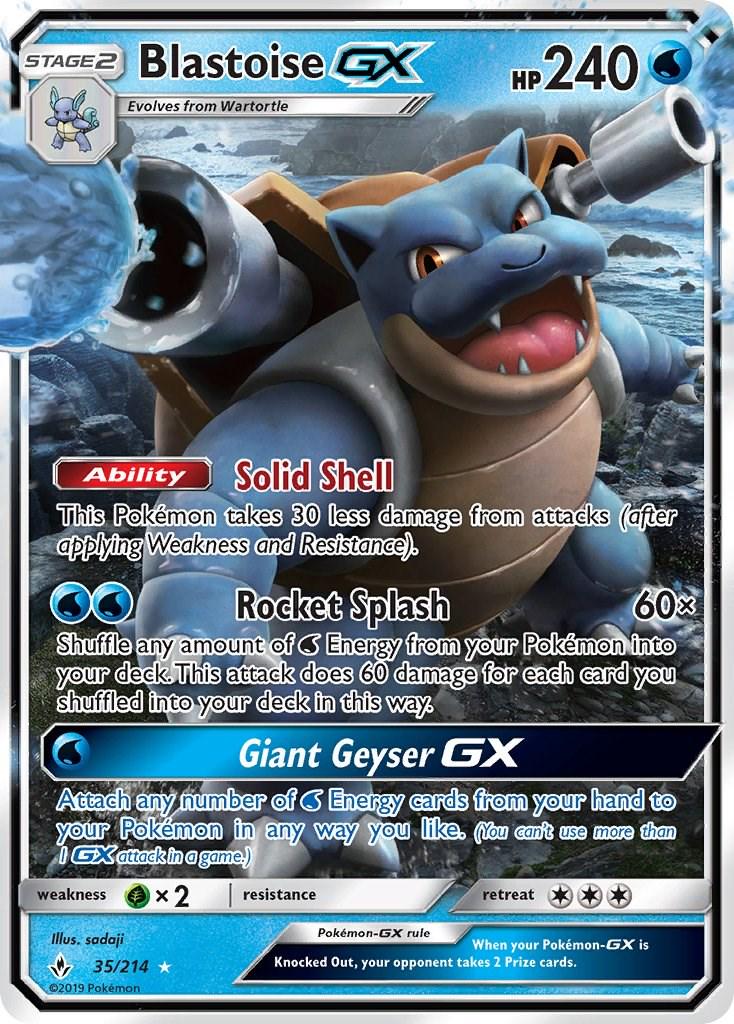 #35 Unbroken Bonds- Blastoise GX