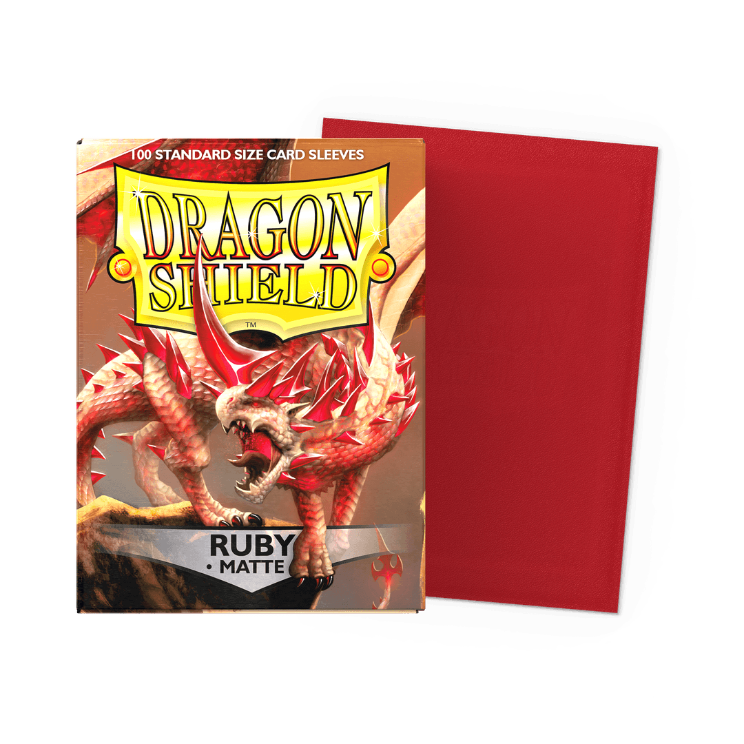 Dragon Shield Sleeves Matte Ruby 100 count