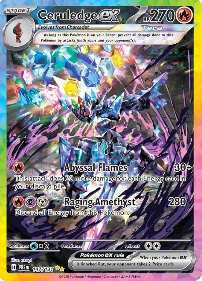 #147 Prismatic Evolutions- Ceruledge EX