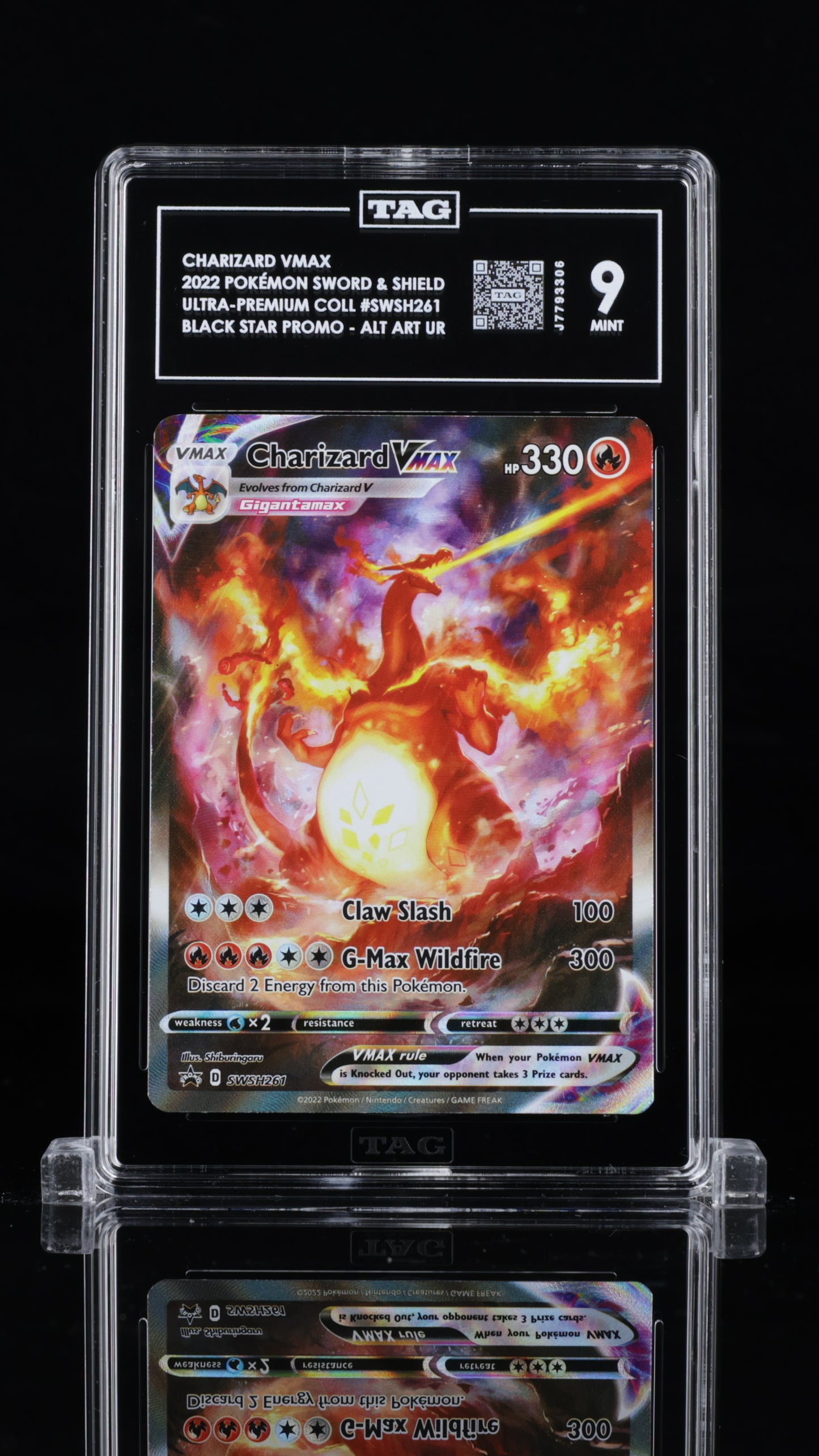 Charizard Vmax- #SWSH261- TAG 9