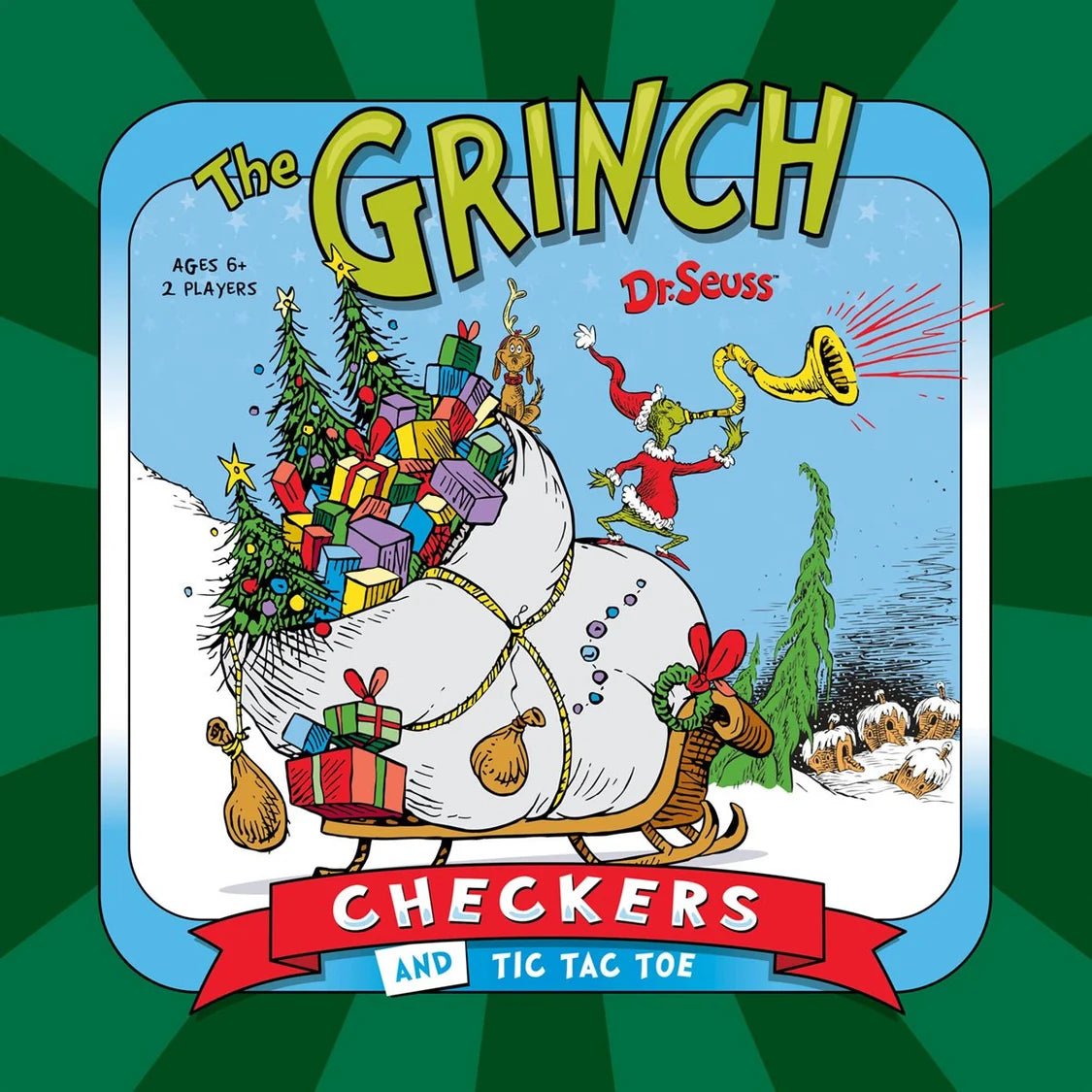 Checkers/ TTT Combo the Grinch