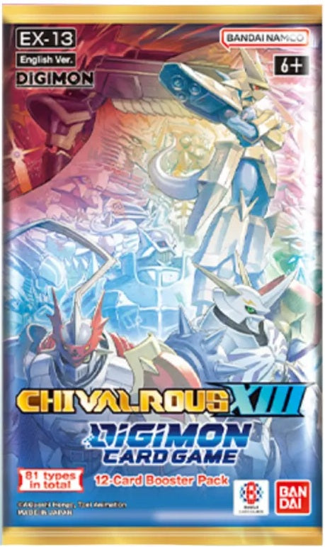 Digimon CG EX13 Chivalrous XIII Extra Booster Pack