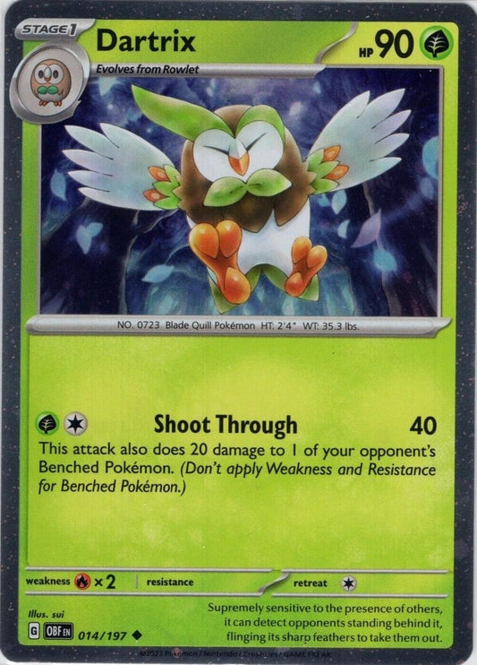 #14 Obsidian Flames- Dartrix Cosmo Holo