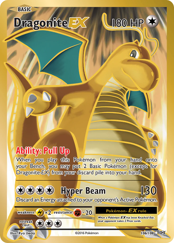 #106 XY Evolutions- Dragonite EX (LP)