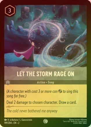 #199 Rise of the Floodborn- Let the storm Rage on (Foil)