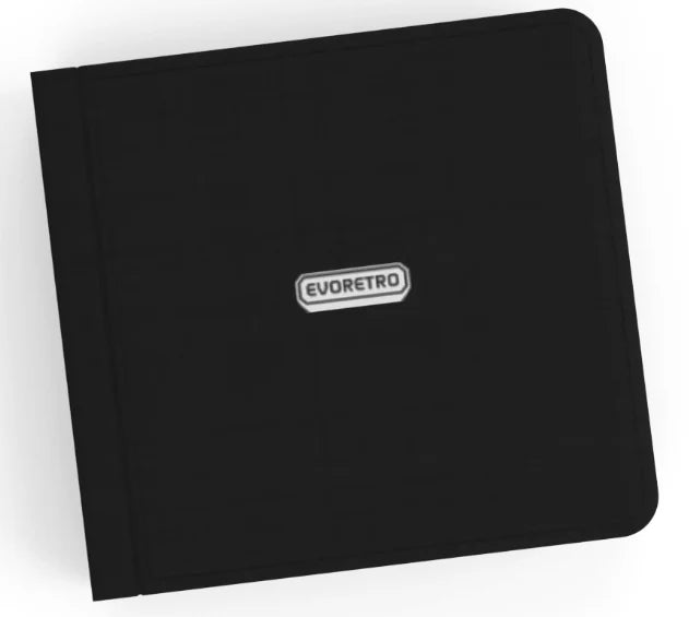 Evoretro Shield 528 Card Binder with Zipper- Black