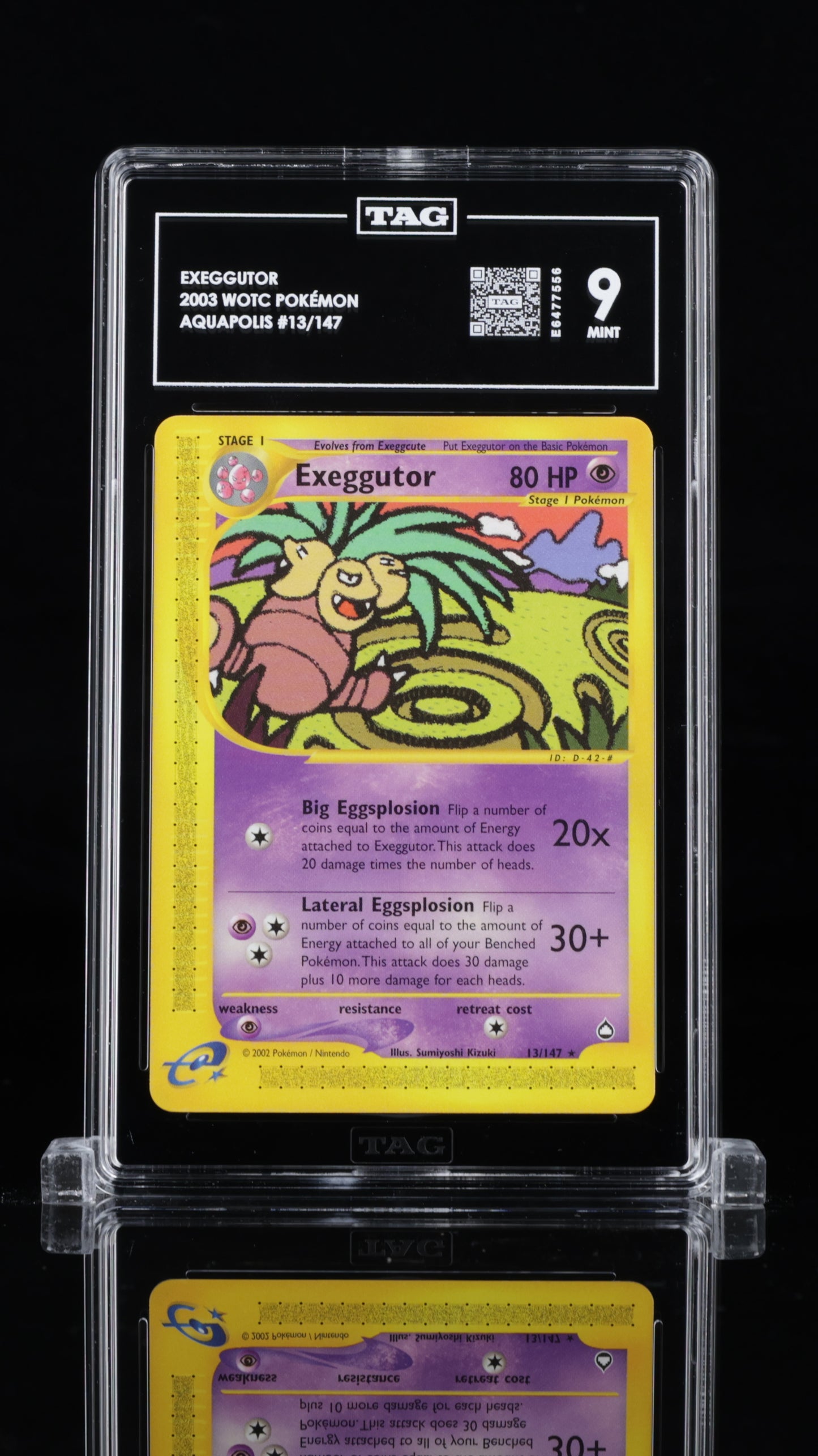 Exeggutor- #13 Aquapolis (Non-Holo)- TAG 9