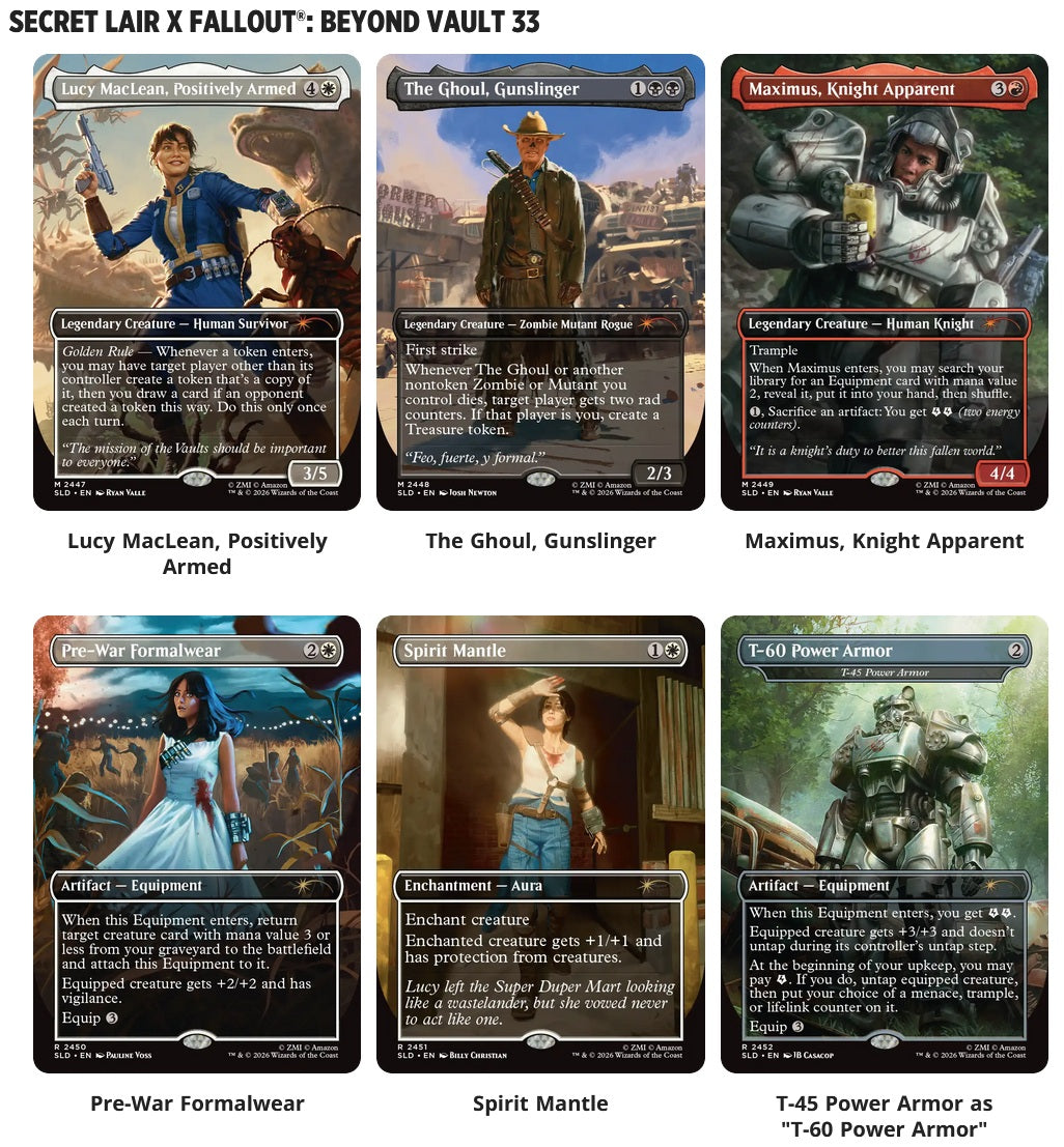 Magic The Gathering Secret Lair Fallout Beyond Vaut 33 Regular
