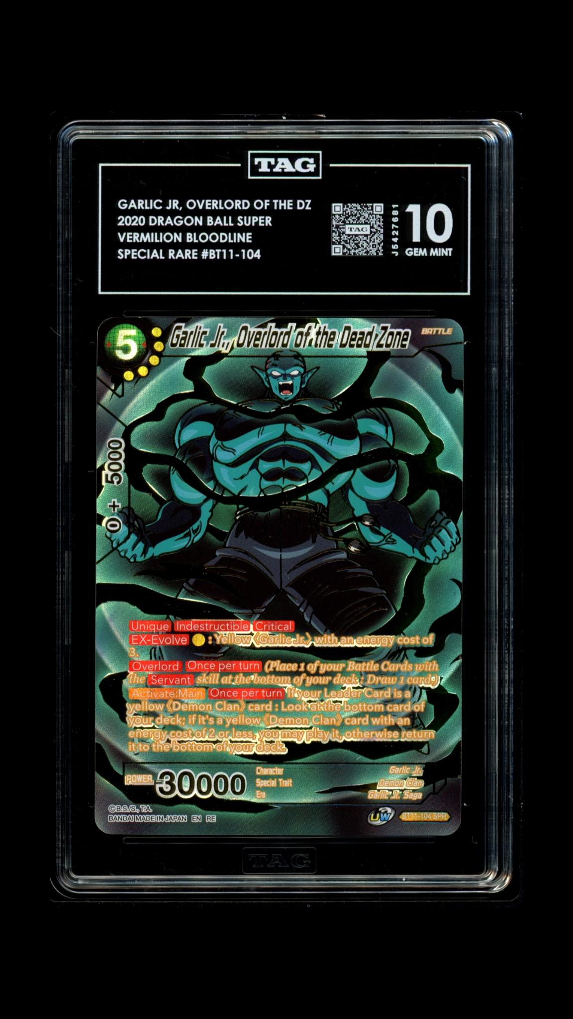 Garlic Jr. Overlord of the DZ- Vermillion Bloodline- #BT11-104- TAG 10