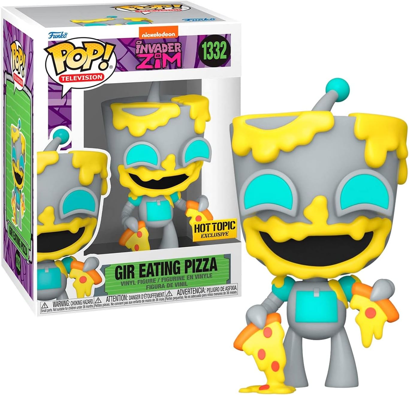 #1332 Invader Zim- Gir Eating Pizza Hottopic Exclusive