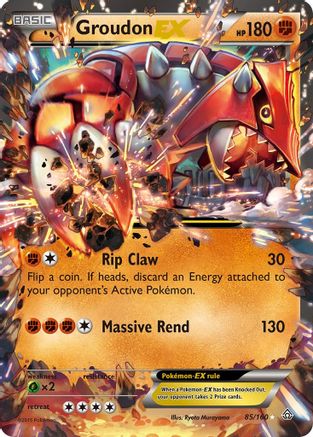 #85 Primal Clash- Groudon Ex (LP)