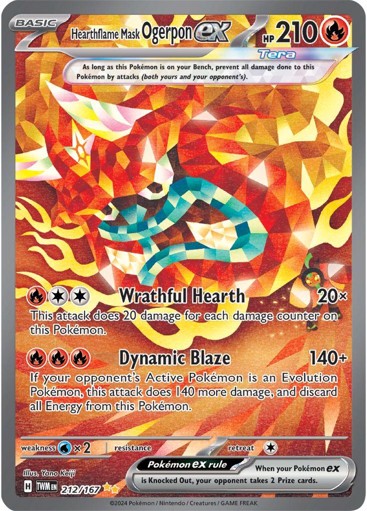 #212 Twilight Masquerade- Hearthflame Mask Ogerpon EX