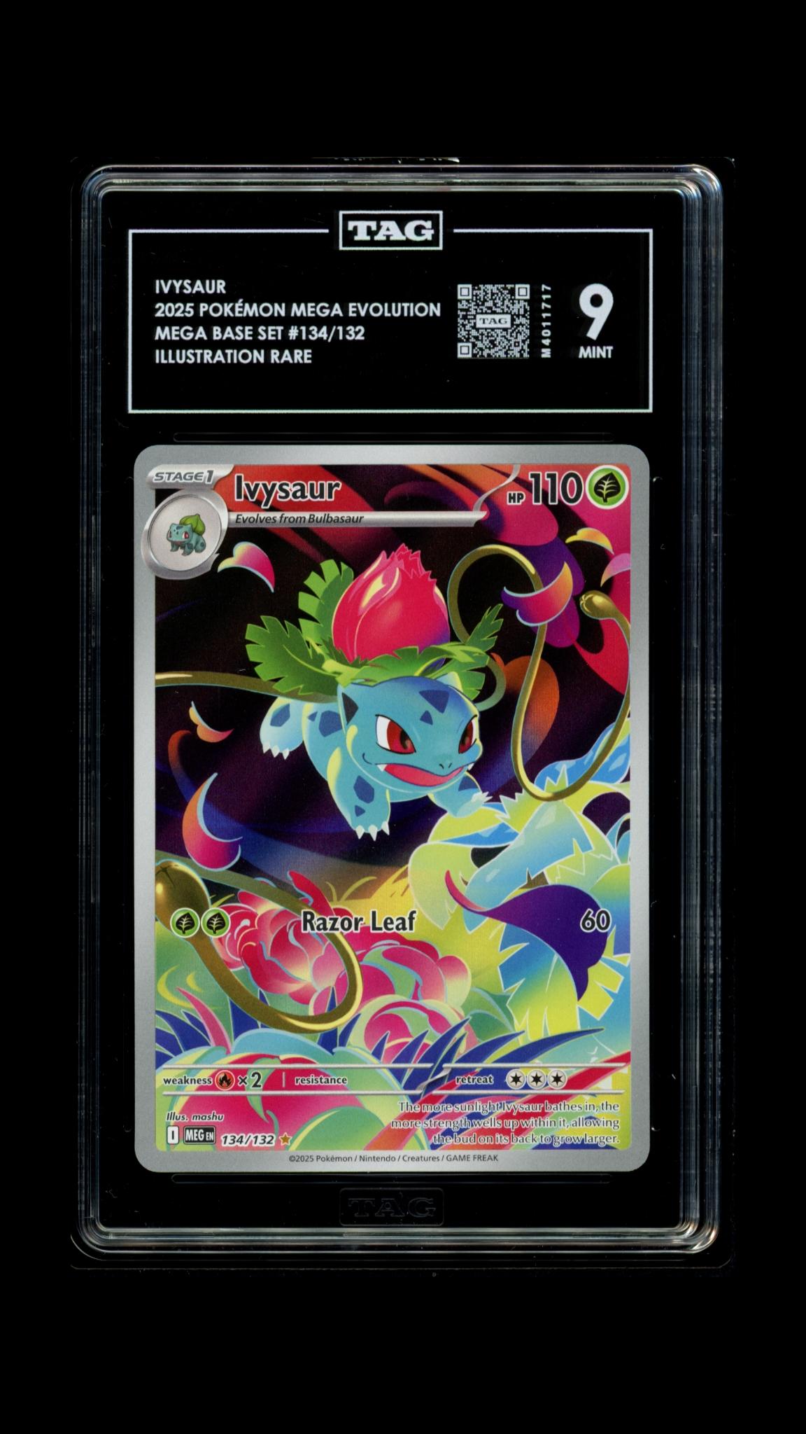 Ivysaur- #134 Mega Evolutions- TAG 9