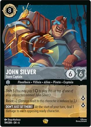 #194 Azurite Sea-John Silver(Stern Captain)(Legendary)