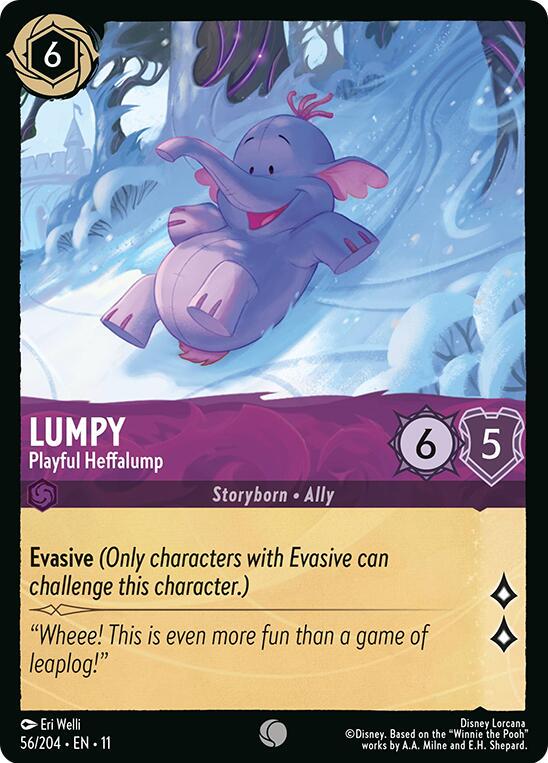 #56 Winterspell- Lumpy: Playful Heffalump (Foil)