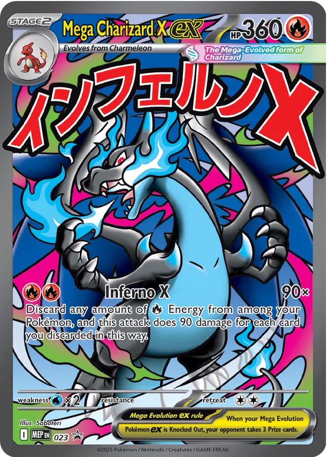 #23 Mega Evolution Promos- Mega Charizard X EX (not sealed)