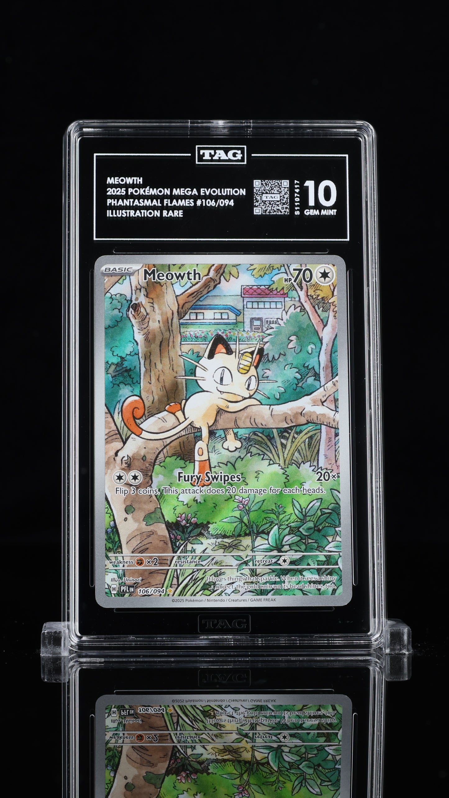 Meowth- #106 Phantasmal Flames- TAG 10