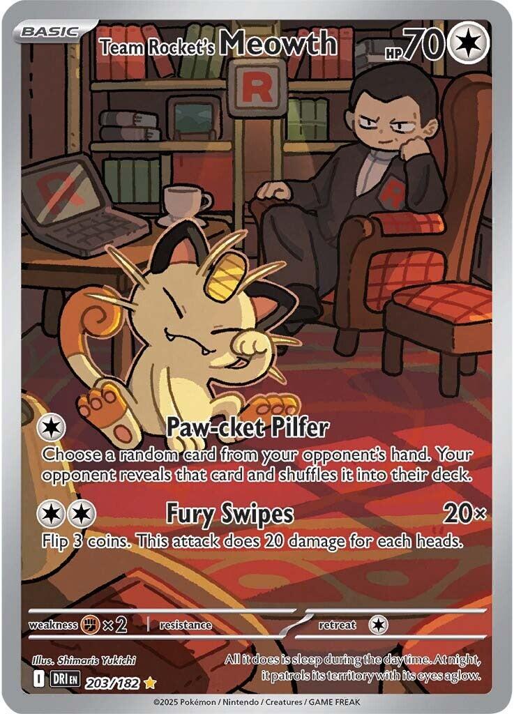 #203 Destined Rivals-Team Rocket's Meowth