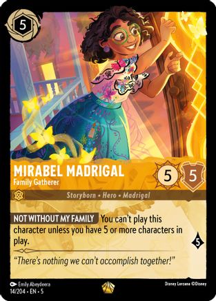#14 Shimmering Skies- Mirabel Madrigal (Family Gatherer)(Foil)