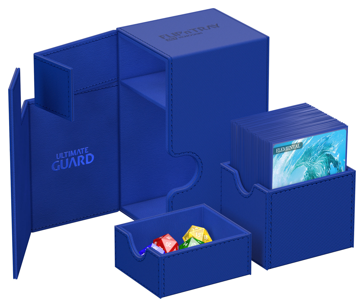 Ultimate Guard Flip N Tray Deck Case Monocolor Blue 80+