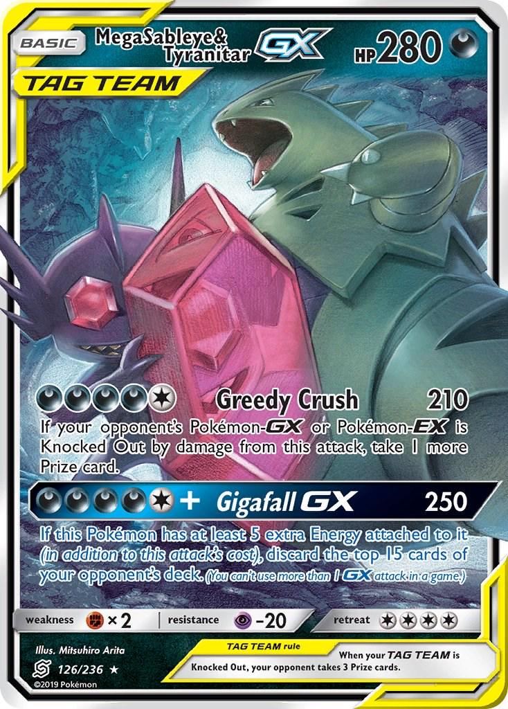 #126 Unified Minds- Megasableye & Tryanitar GX