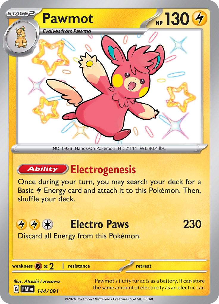 #144 Paldean Fates- Pawmot