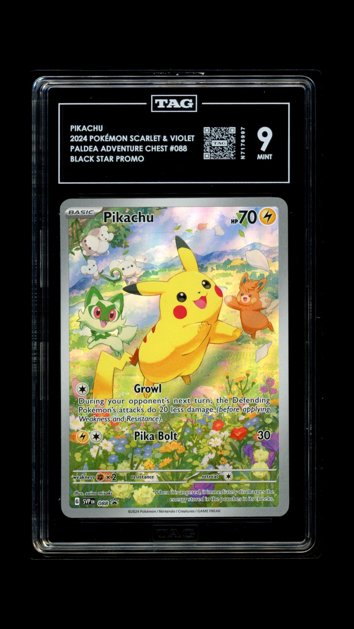 Pikachu-#88 Scarlet & Violet Promo- TAG 9