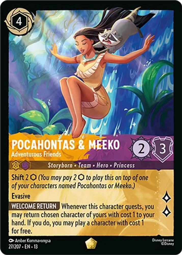 #27 Attack of the Vine- Pochantos & Meeko: Adventurous Friends(Legendary)(non-holo)
