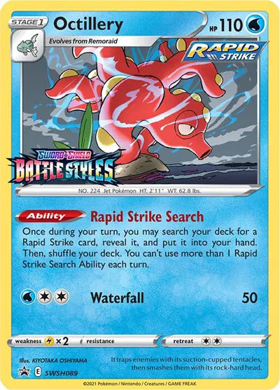#SWSH089 Sword & Shield Promos - Octillery (Battle Styles Stamp)